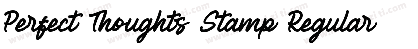Perfect Thoughts Stamp Regular字体转换